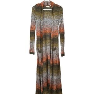 Striped Multicolor Anthropologie Duster Cardigan